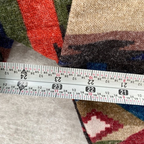 Lovelyn First Love Aztec Sweater Dress Women MED Cowl Neck Dolman Balloon Sleeve - Picture 14 of 15